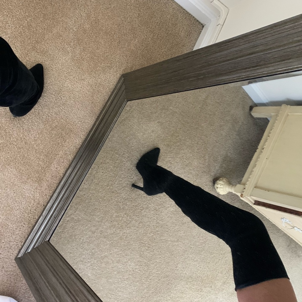 Zara Ultra Suede Thigh High Boots